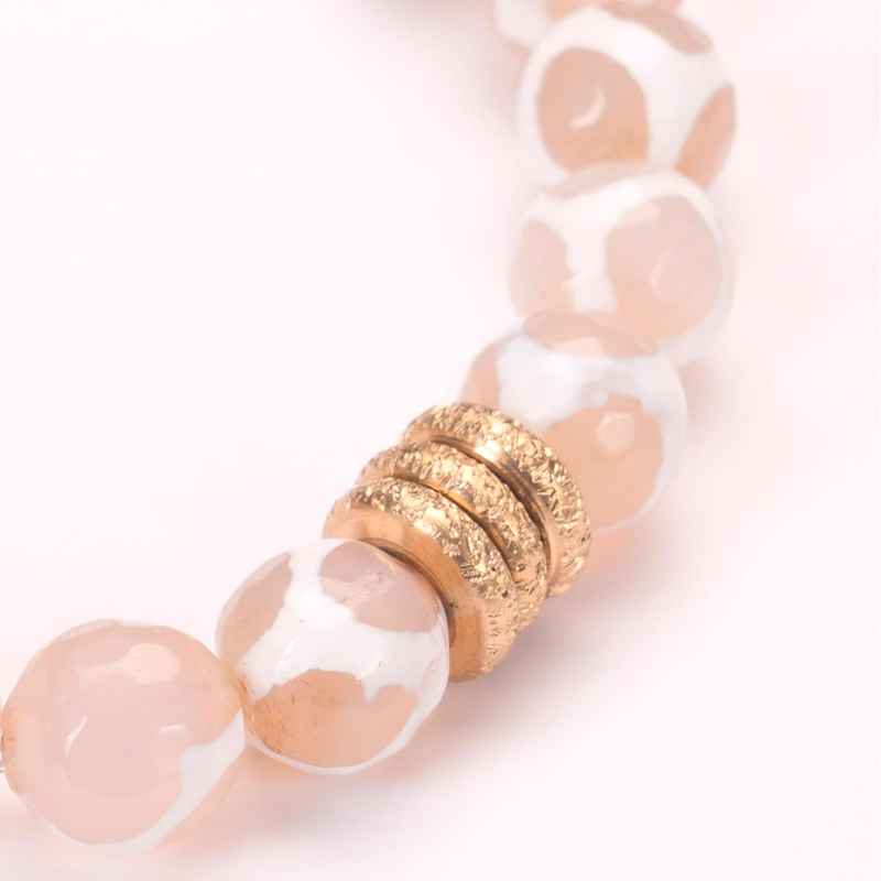 Semi-Precious Birthstone Bracelet with Rings (may)